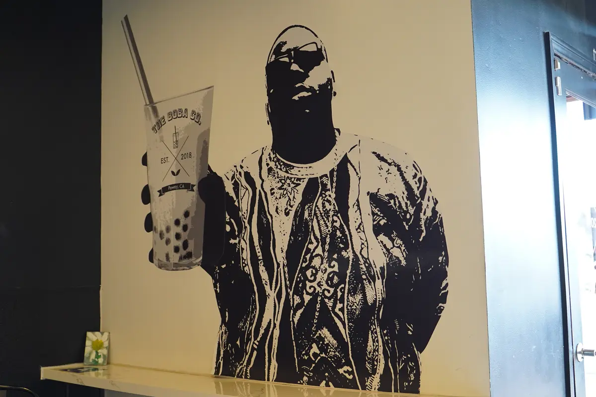 The Boba Co. wall mural