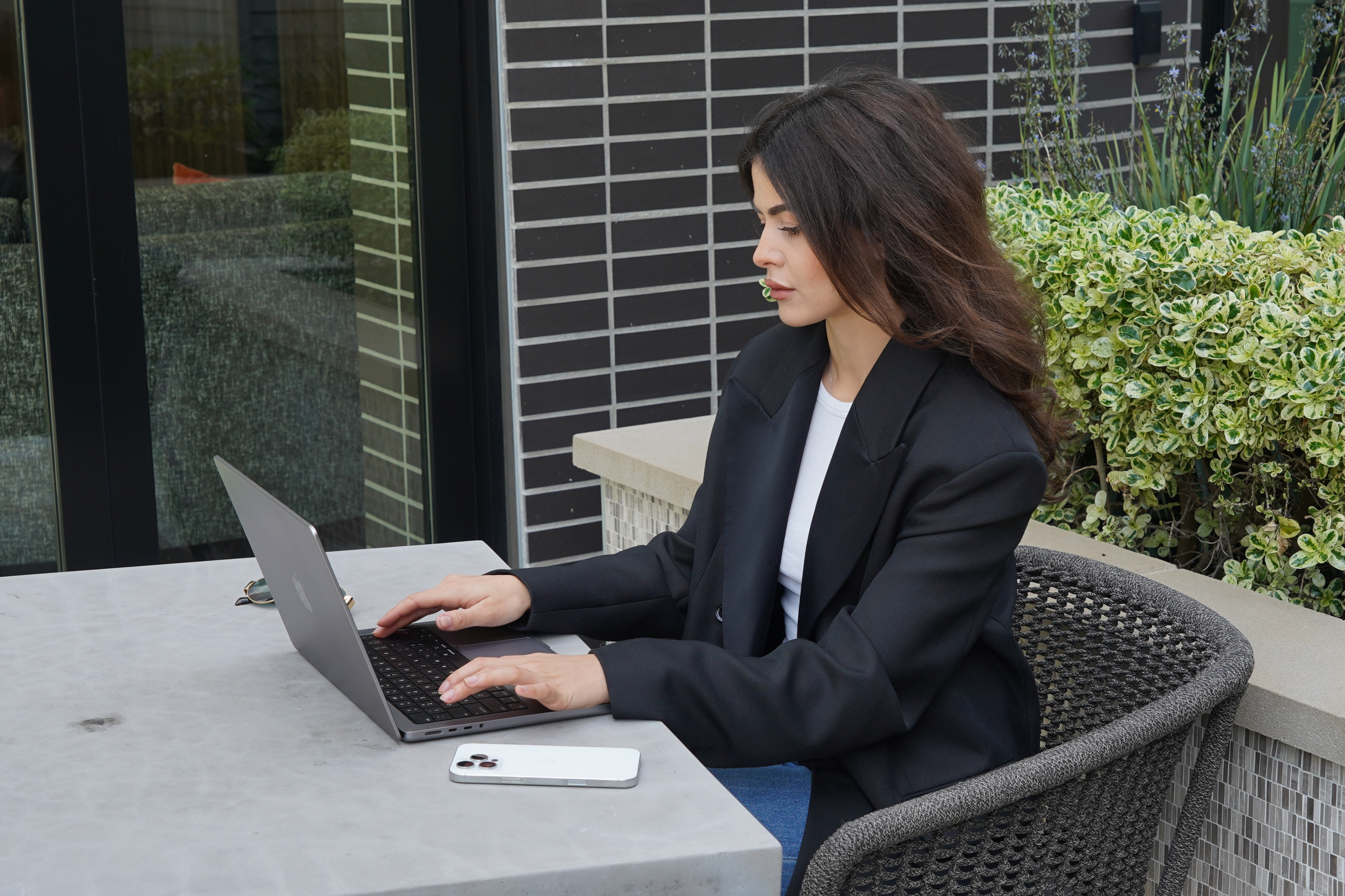 Malena working on client strategy