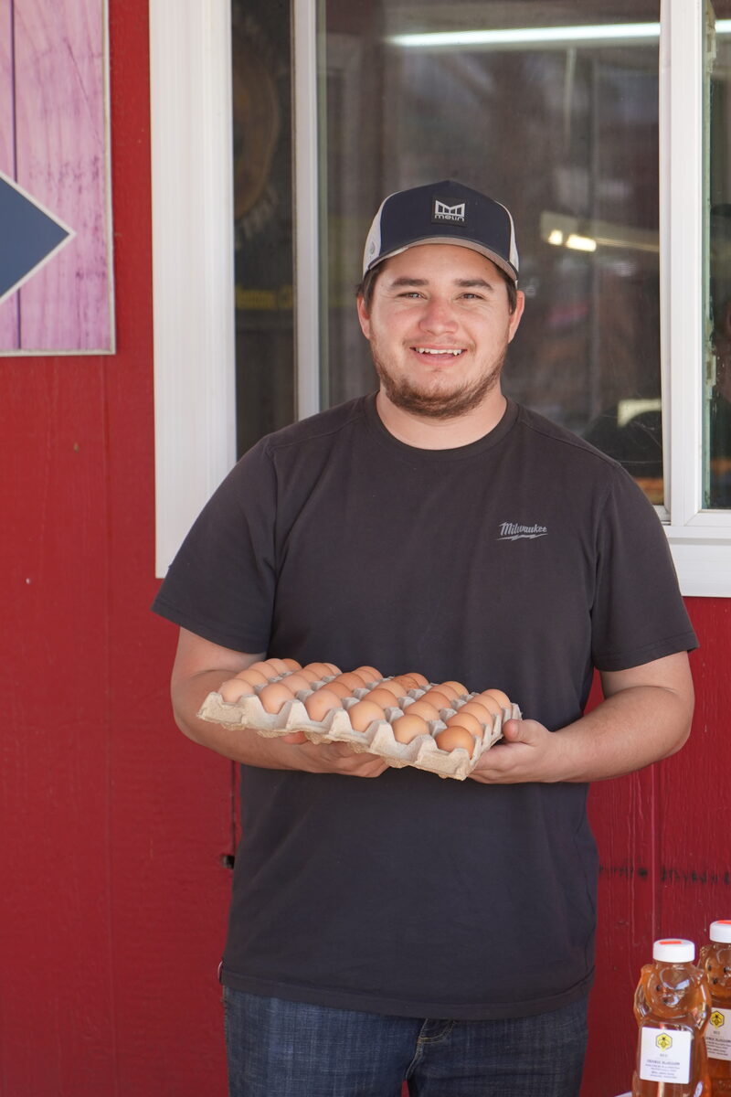 Maust family at the farm